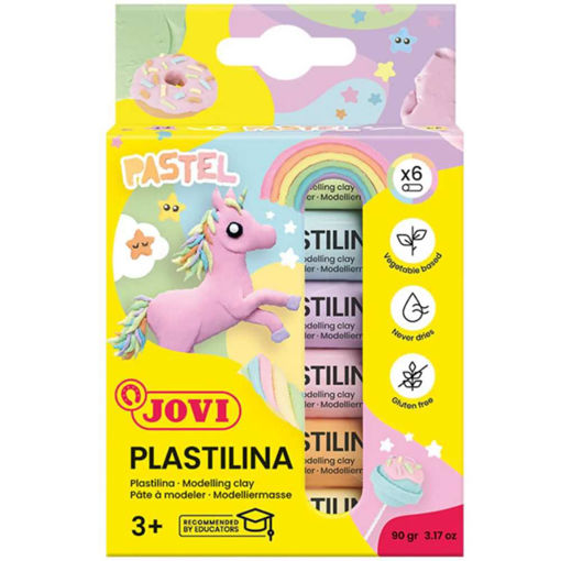 Picture of PLASTILINA PASTEL STICKS 6 PACK